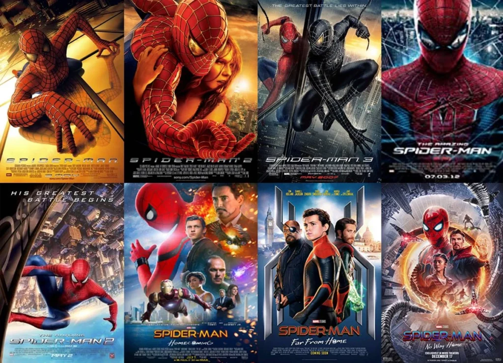 spider man movies in order timeline