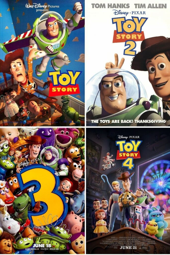 toy story movies in order timeline